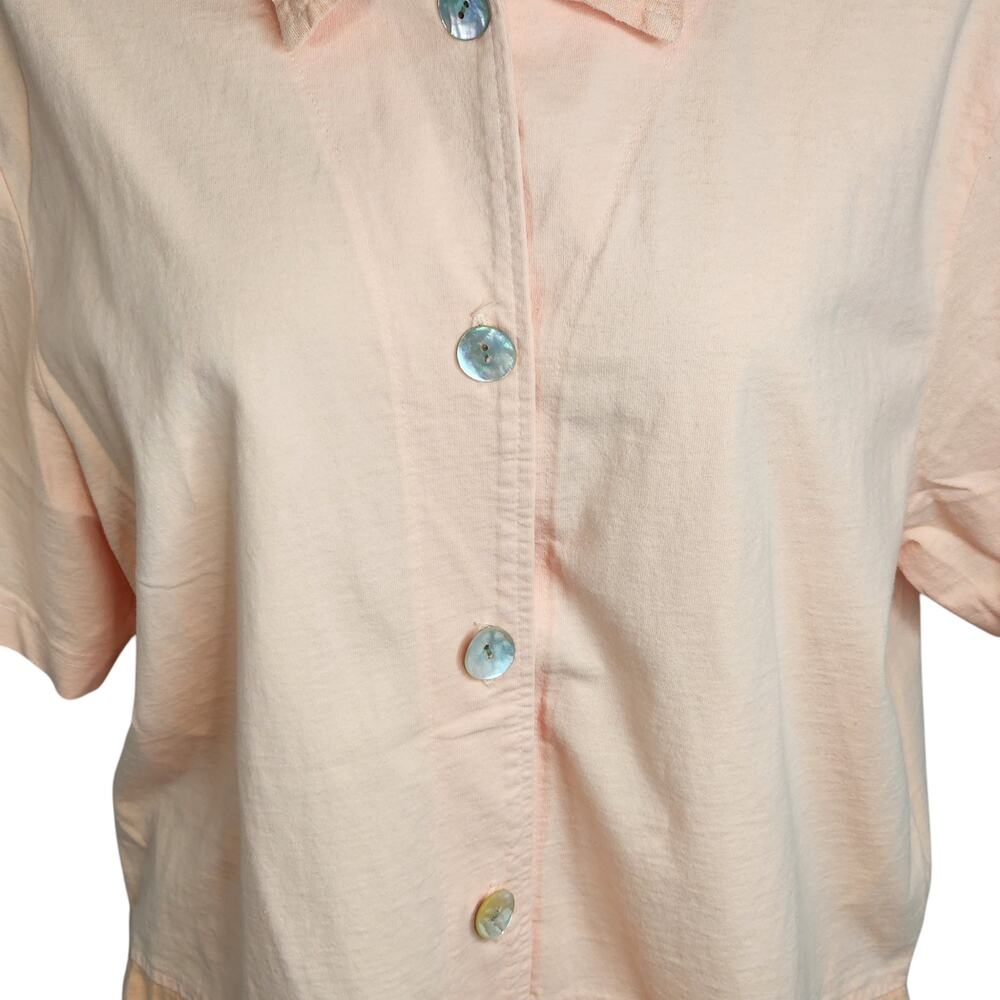 Cactus Short Sleeve Tunic Top Painted Hummingbird Cherries Women's‎ Large USA - Picture 4 of 12